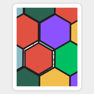 Hexa Color Design Sticker